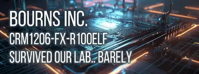 Discover the performance and specifications of the Bourns Inc. CRM1206-FX-R100ELF Thick Film Resistor in this in-depth technical review with expert insights into impedance, resistance, and inductance.