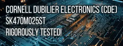 Explore the performance of the 47μF 25V Aluminum Electrolytic Capacitor from Cornell Dubilier Electronics (CDE) - part number SK470M025ST. Discover its impedance, capacitance, series resistance, and more in a comprehensive technical review!