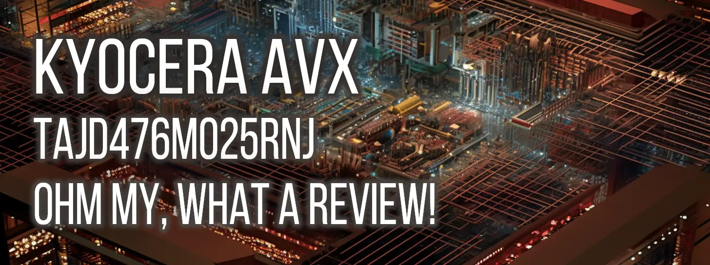 Discover the true potential of the KYOCERA AVX TAJD476M025RNJ Capacitor as we dive deep into its performance with a comprehensive technical review. Unravel the secret behind its Tantalum Molded composition, and explore its impedance, capacitance, series resistance, and other critical factors. Learn how it stands up against its competition and if it's the optimal solution for your next engineering project.