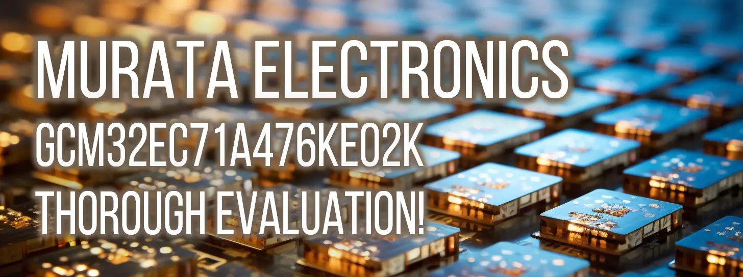 Dive into our comprehensive performance review of Murata Electronics' GCM32EC71A476KE02K capacitor, a ceramic X7S capacitor with a notable 47μF capacitance. Join us as we thoroughly examine this surface-mount 1210 (3225 Metric) component, analysing its impedance, capacitance, series resistance, dissipation factor, quality factor, and more through comparative analysis. Will this capacitor meet the demands of your engineering projects? Explore with us ...