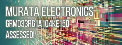 Analyze the performance of Murata Electronics' GRM033R61A104KE15D ceramic X5R 100nF capacitor with this detailed technical review, covering crucial aspects such as impedance, capacitance, and more.