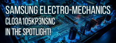 An in-depth, competent and unbiased analysis of Samsung Electro-Mechanics' 1μ Ceramic X5R capacitor (CL03A105KP3NSNC)for degreed engineers looking into its performance for potential use in their products.