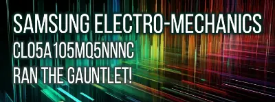 Explore the performance of Samsung Electro-Mechanics' 1μF Ceramic X5R Capacitor (CL05A105MQ5NNNC) in this comprehensive technical review.