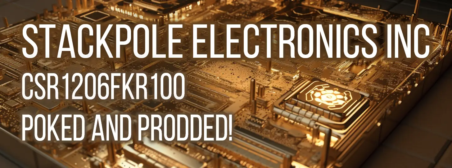 Dive into a comprehensive evaluation of the Stackpole Electronics Inc's CSR1206FKR100 thick film Resistor with 100m nominal value and ±1% tolerance. Discover detailed insights into its impedance, resistance, and inductance characteristics, along with a comparative analysis against other industry-standard components. This captivating review targets degreed engineers looking to make a well-informed decision for their products.