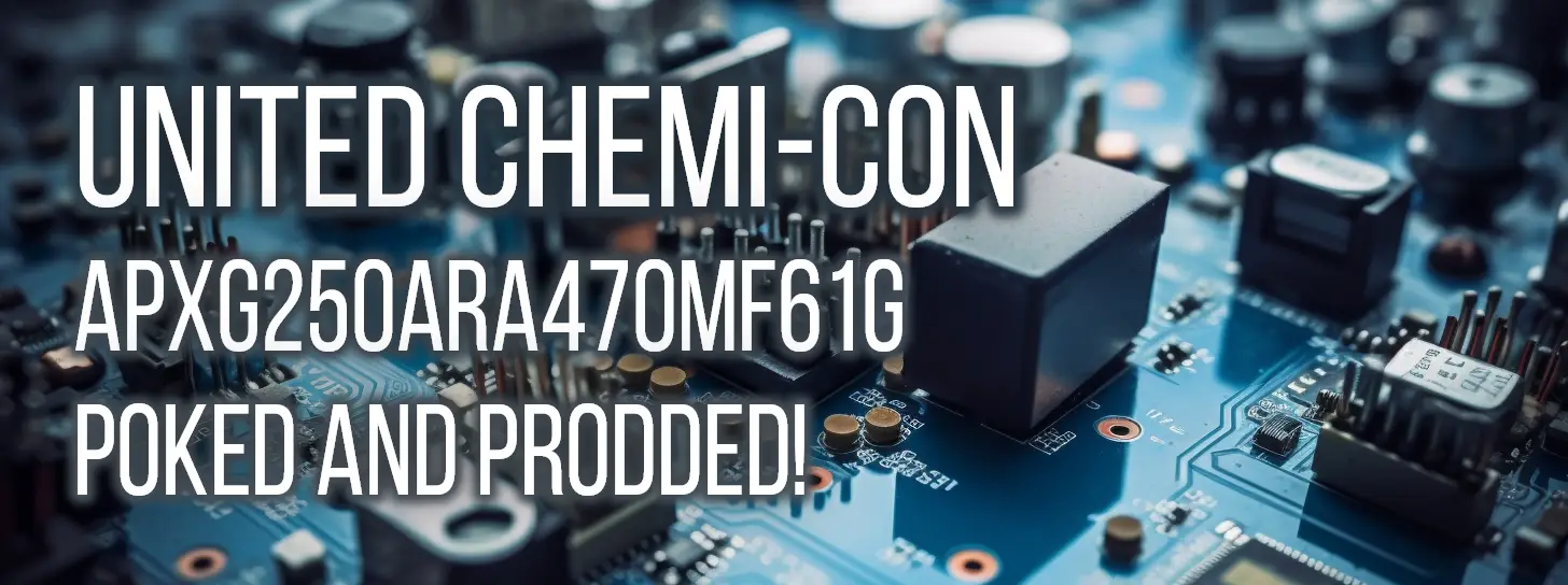 Dive deep into the performance analysis of the United Chemi-Con APXG250ARA470MF61G, a promising aluminum-polymer capacitor widely utilized in electronic circuits. Our comprehensive technical review covers all aspects of the capacitor's various attributes, including impedance and capacitance, dissipation factor and quality factor. Discover if this component is the perfect fit for your design!